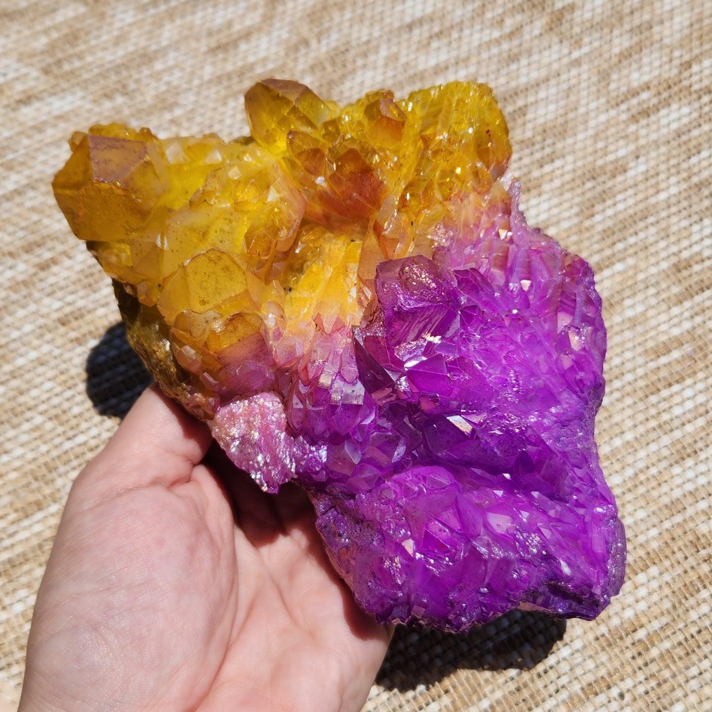 Aura Quartz Cluster 882g