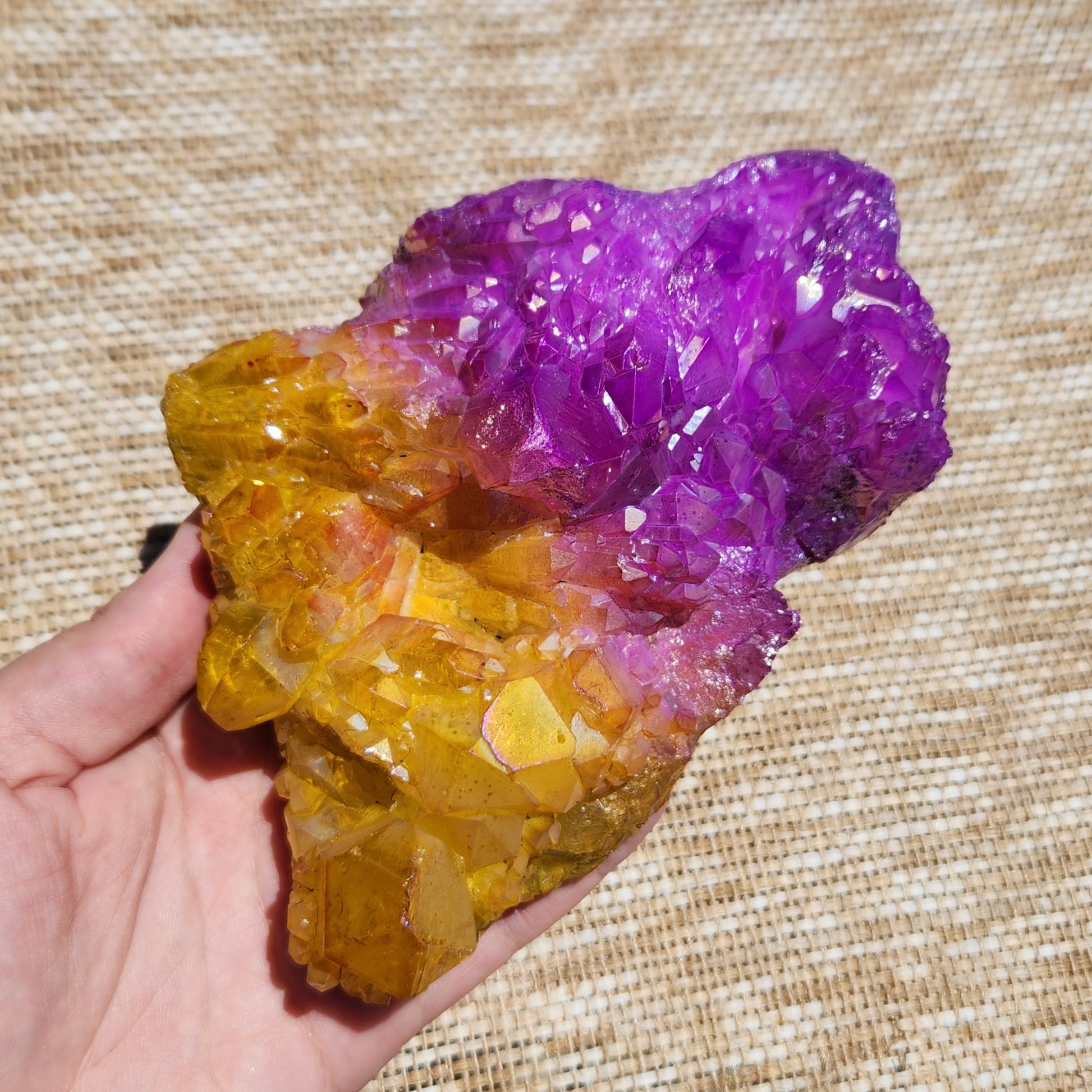 Aura Quartz Cluster 882g