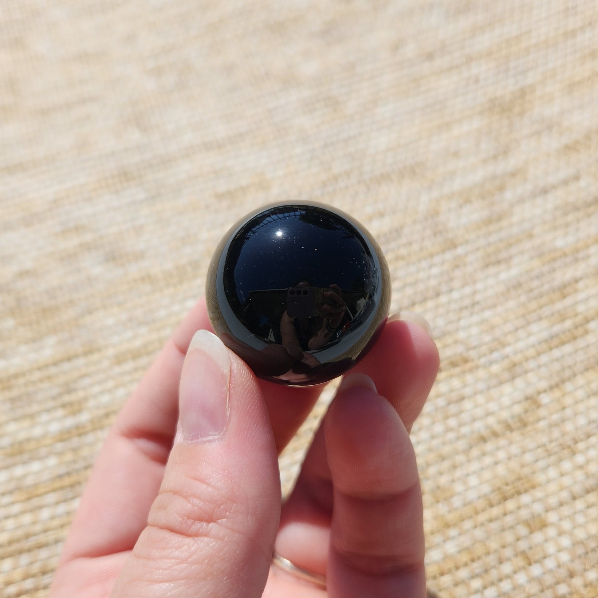 Black Obsidian Sphere 3cm