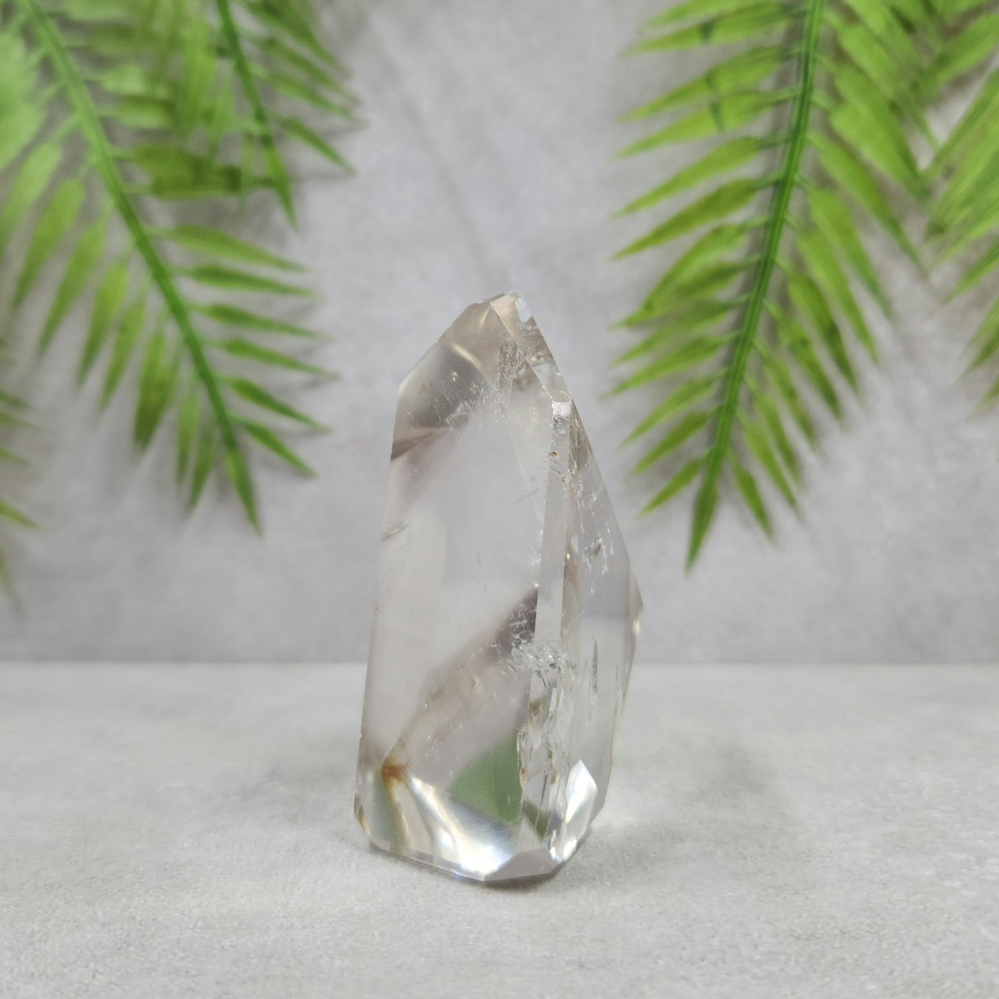 Clear Quartz with Inclusions Polished Freeform 127g