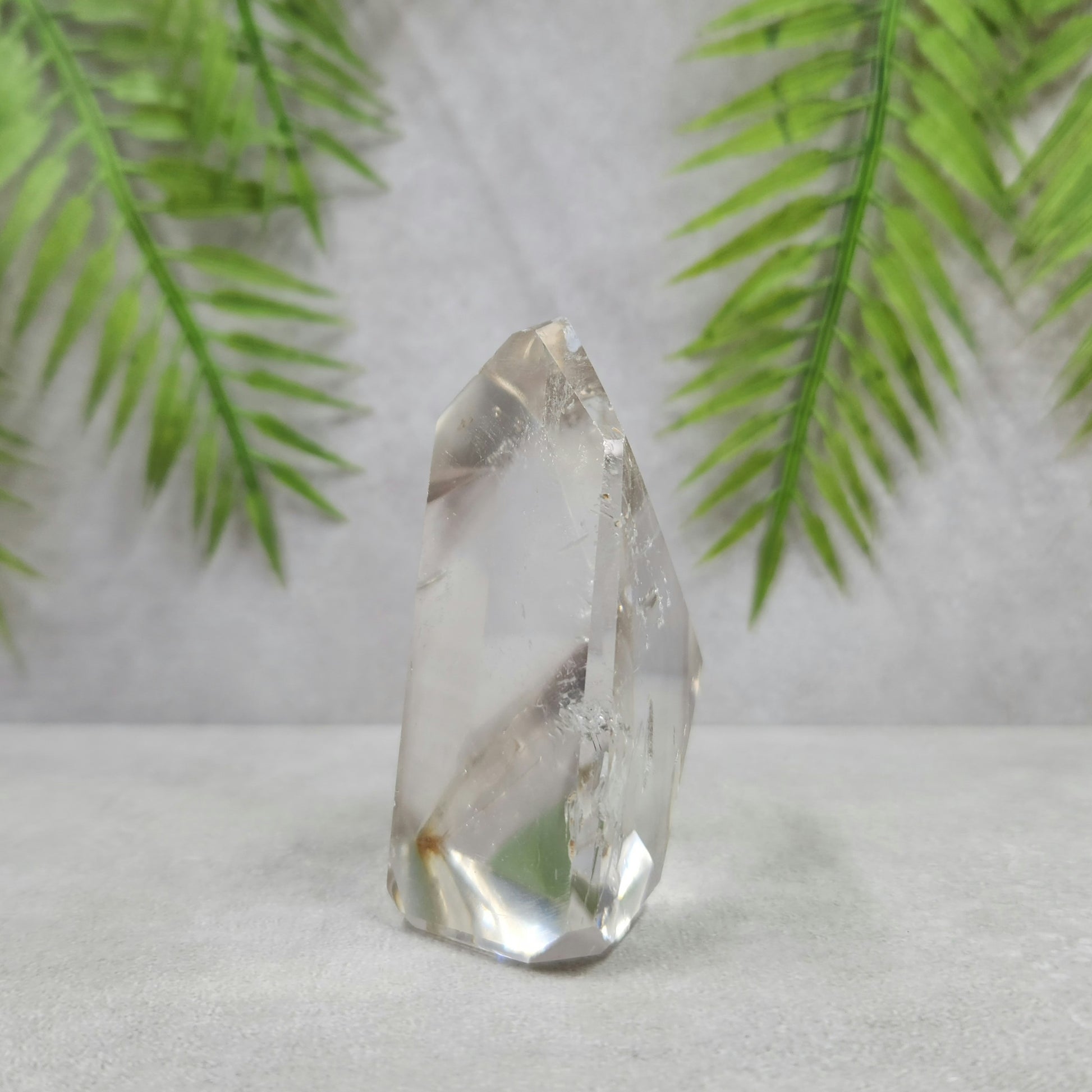 Clear Quartz with Inclusions Polished Freeform 127g