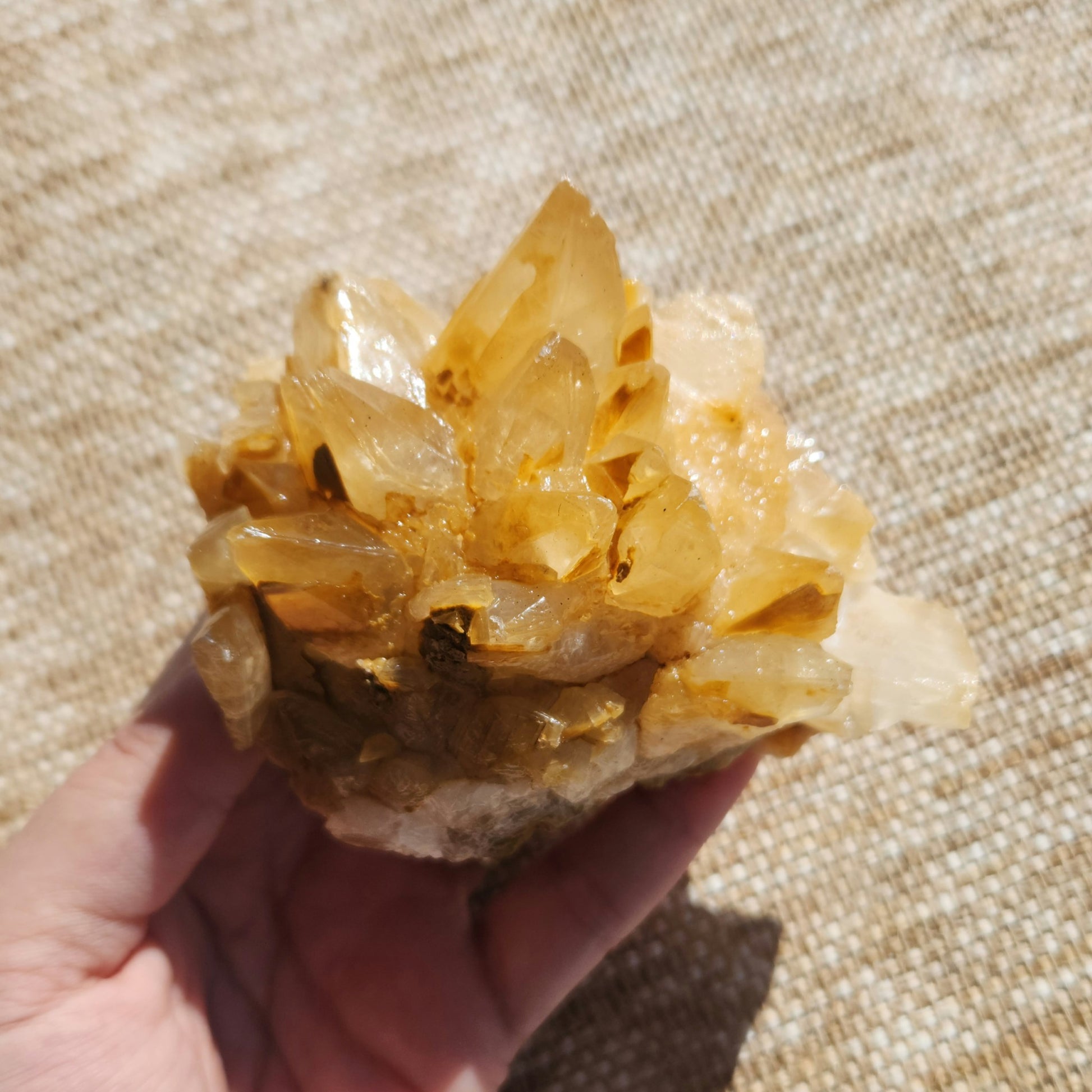 Dog Tooth Calcite Cluster 378g