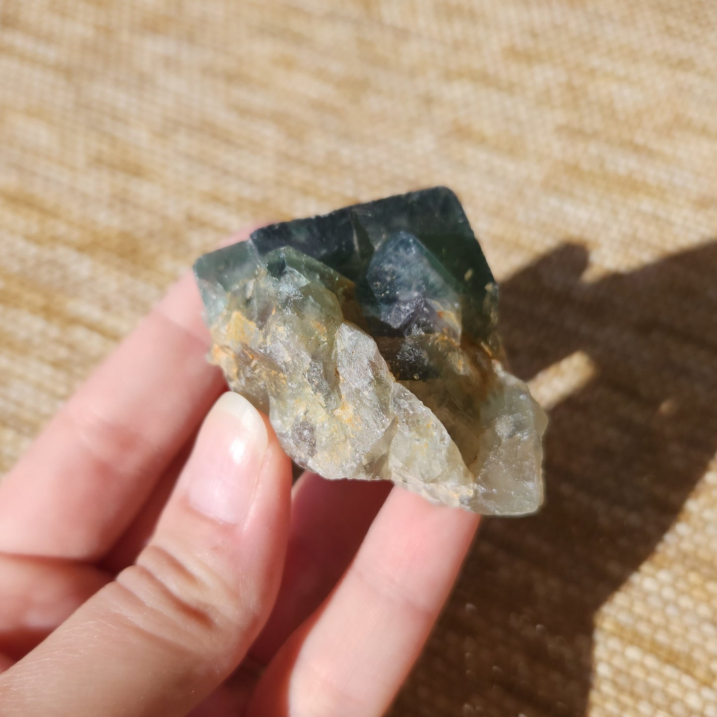 Green Fluorite Cluster 104g