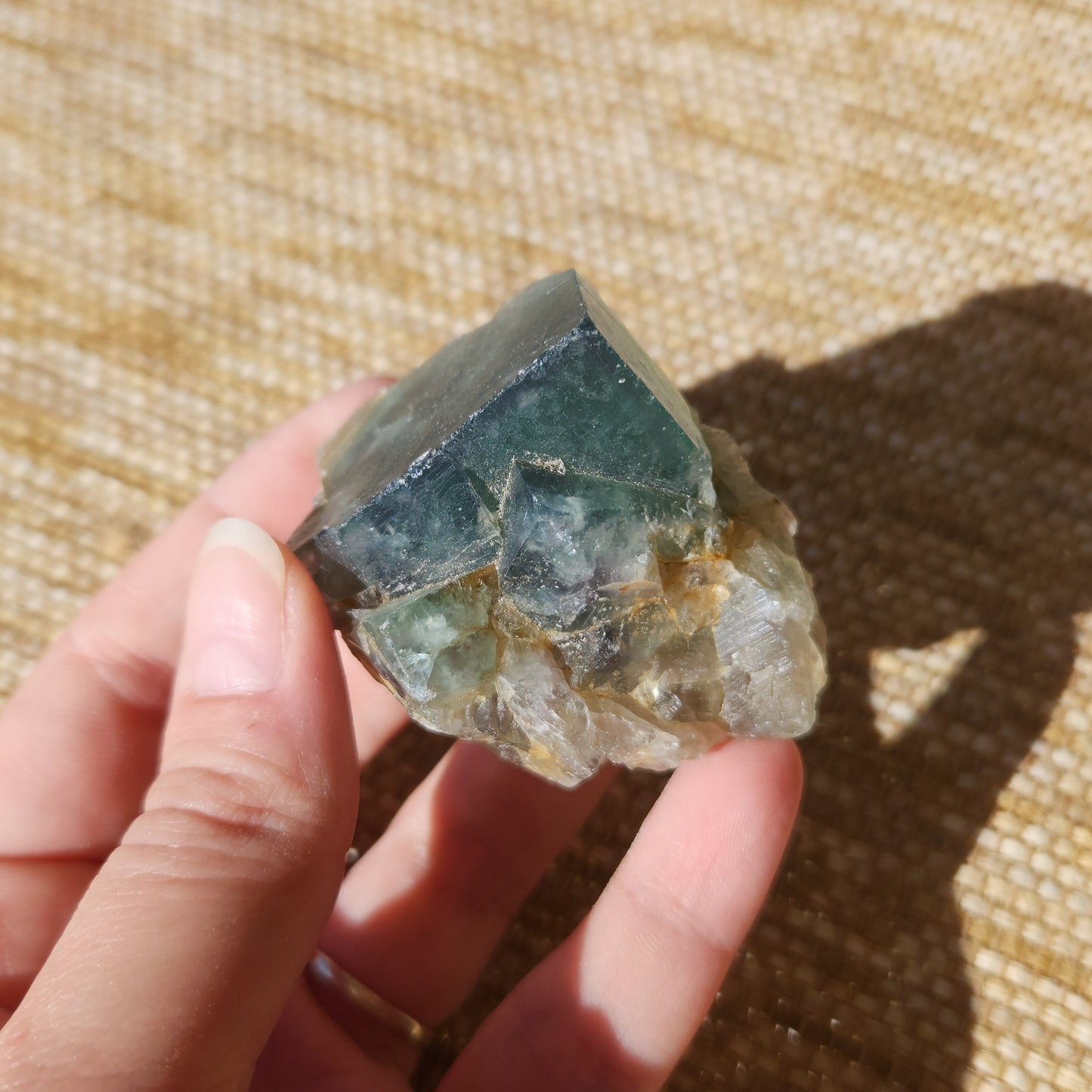 Green Fluorite Cluster 104g