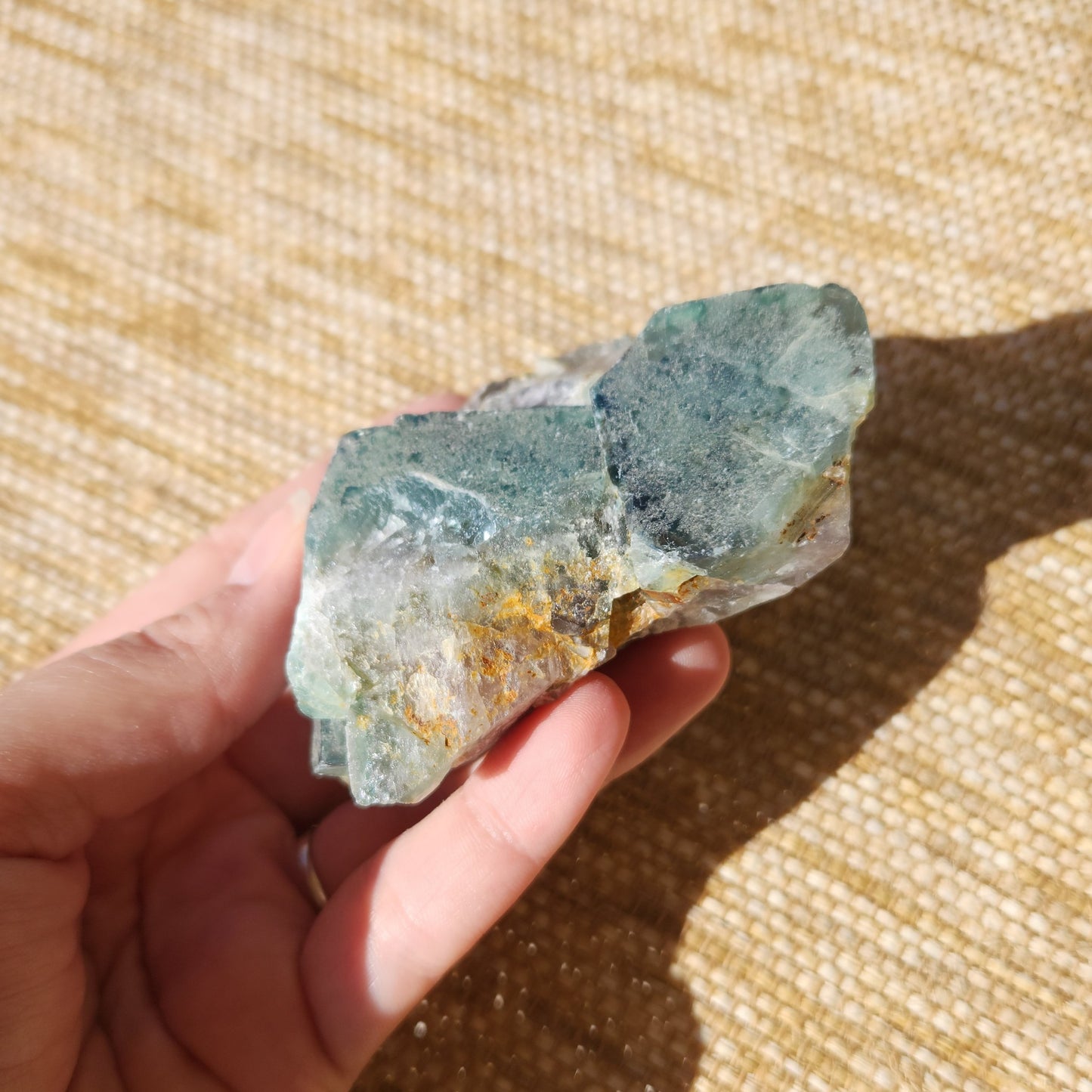 Green Fluorite Cluster 330g