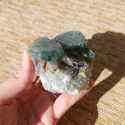 Green Fluorite Cluster 330g