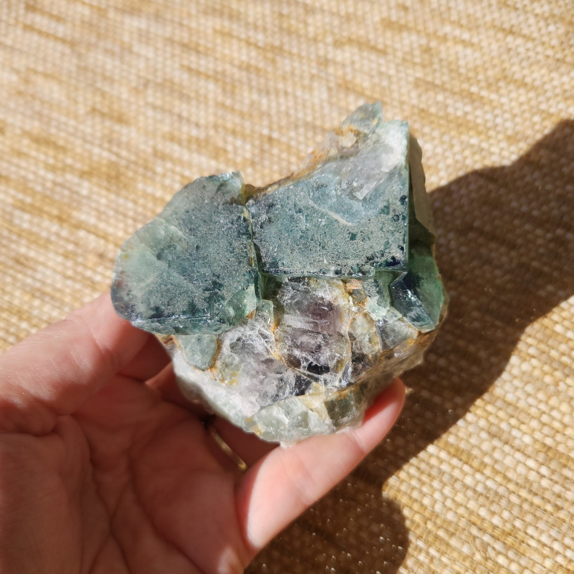 Green Fluorite Cluster 330g