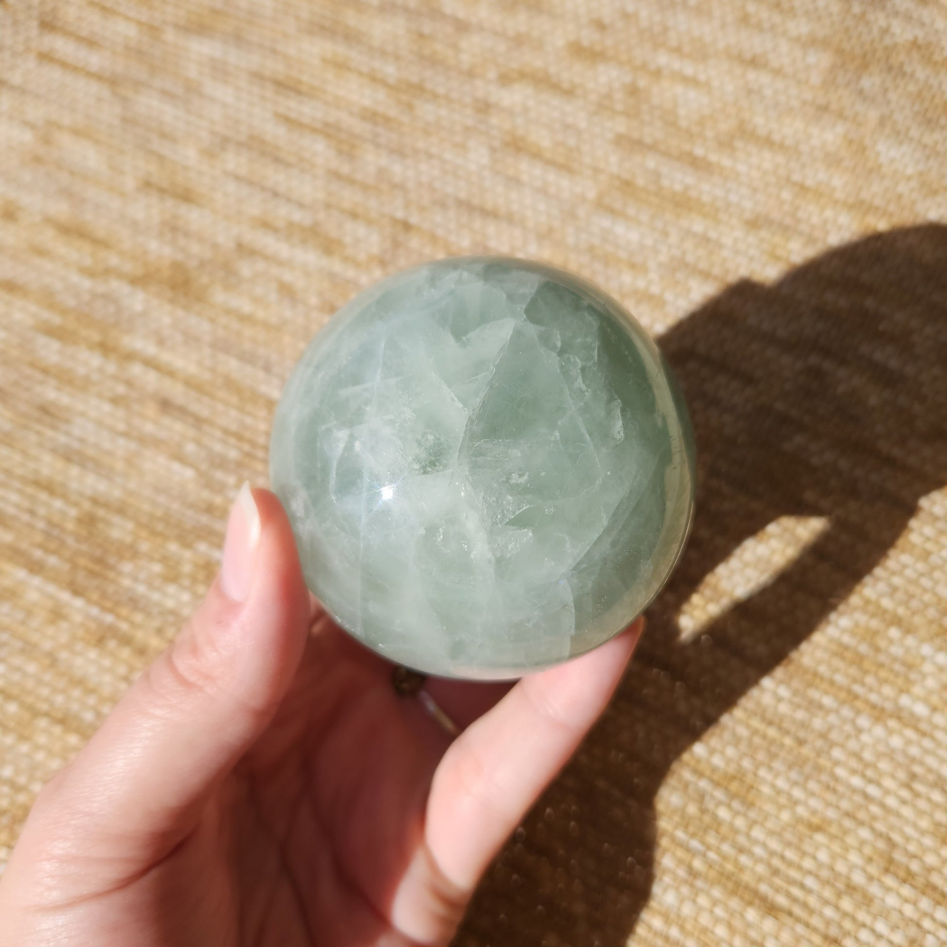 Green Fluorite Sphere 503g