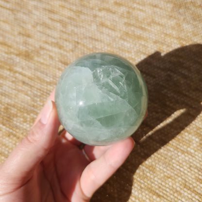 Green Fluorite Sphere 503g