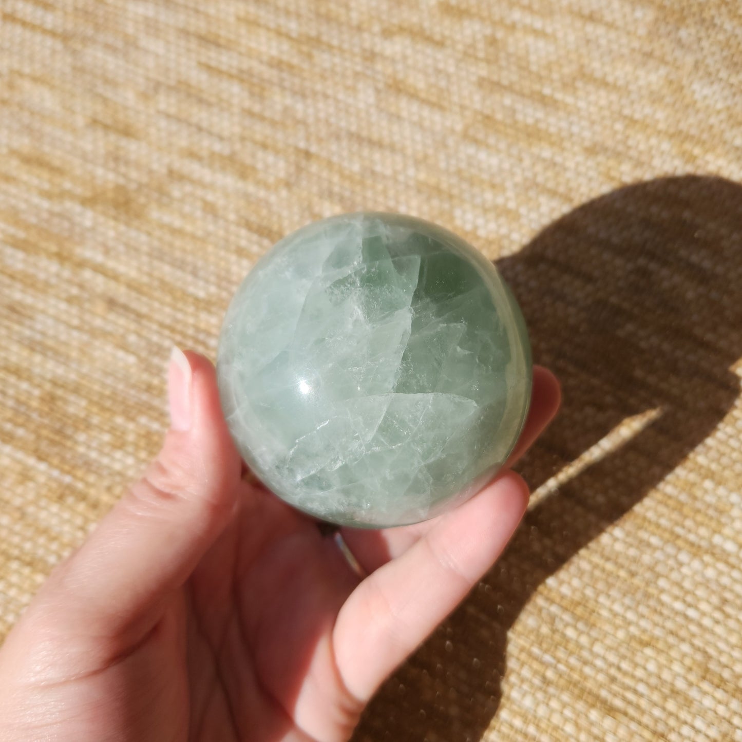 Green Fluorite Sphere 503g