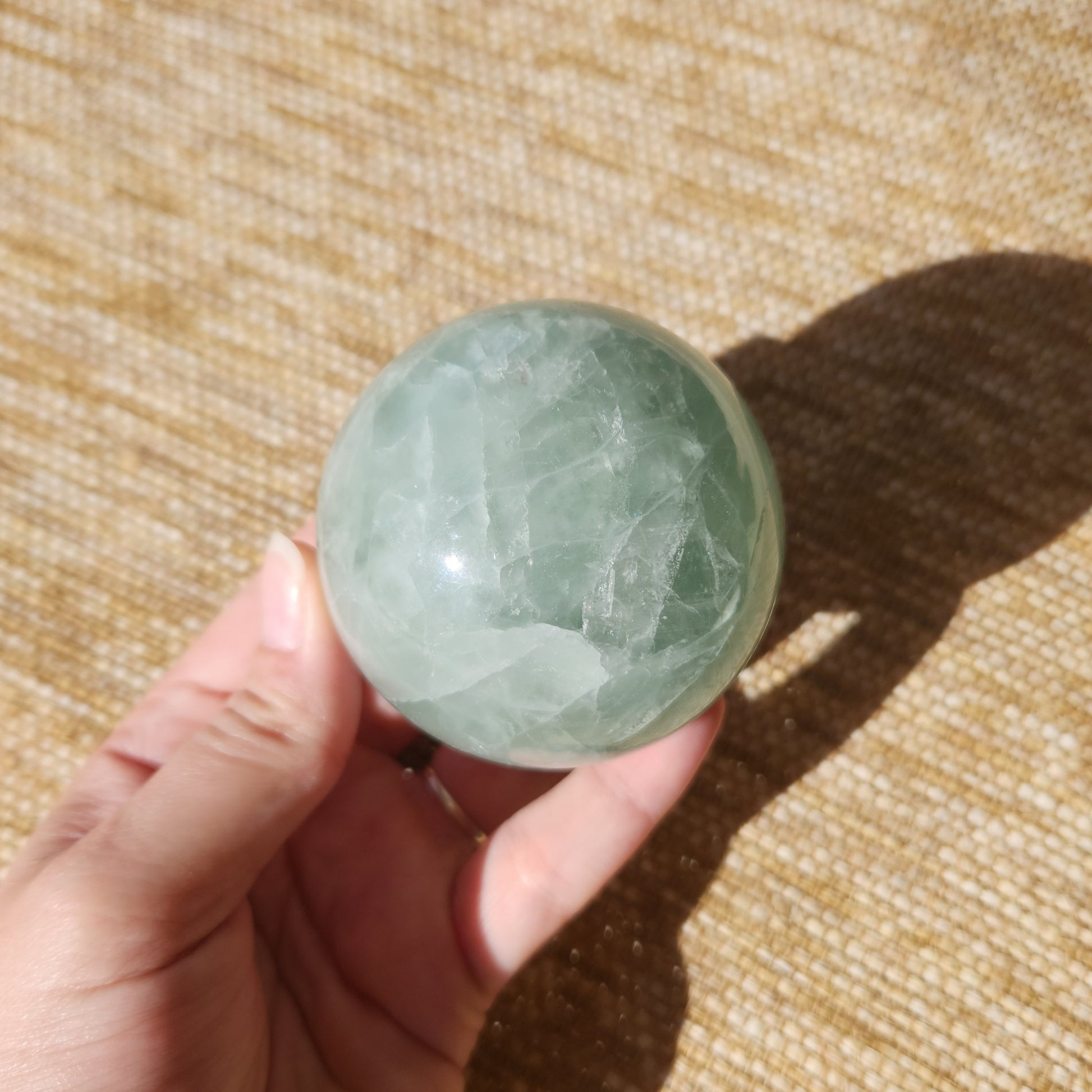 Green Fluorite Sphere 503g