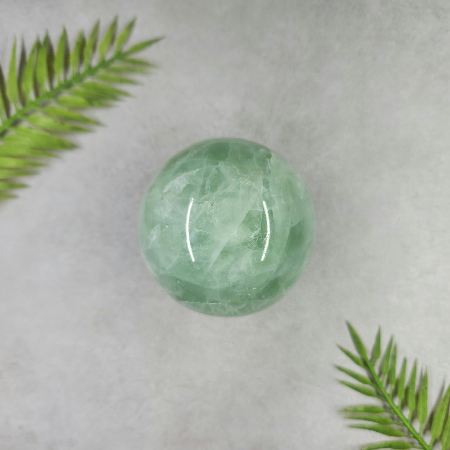 Green Fluorite Sphere 503g