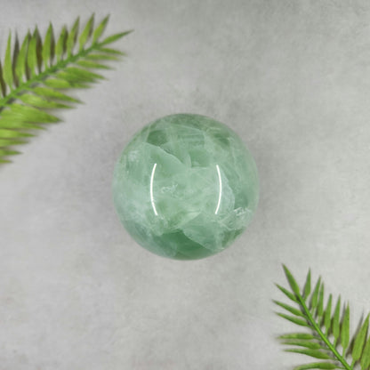 Green Fluorite Sphere 503g