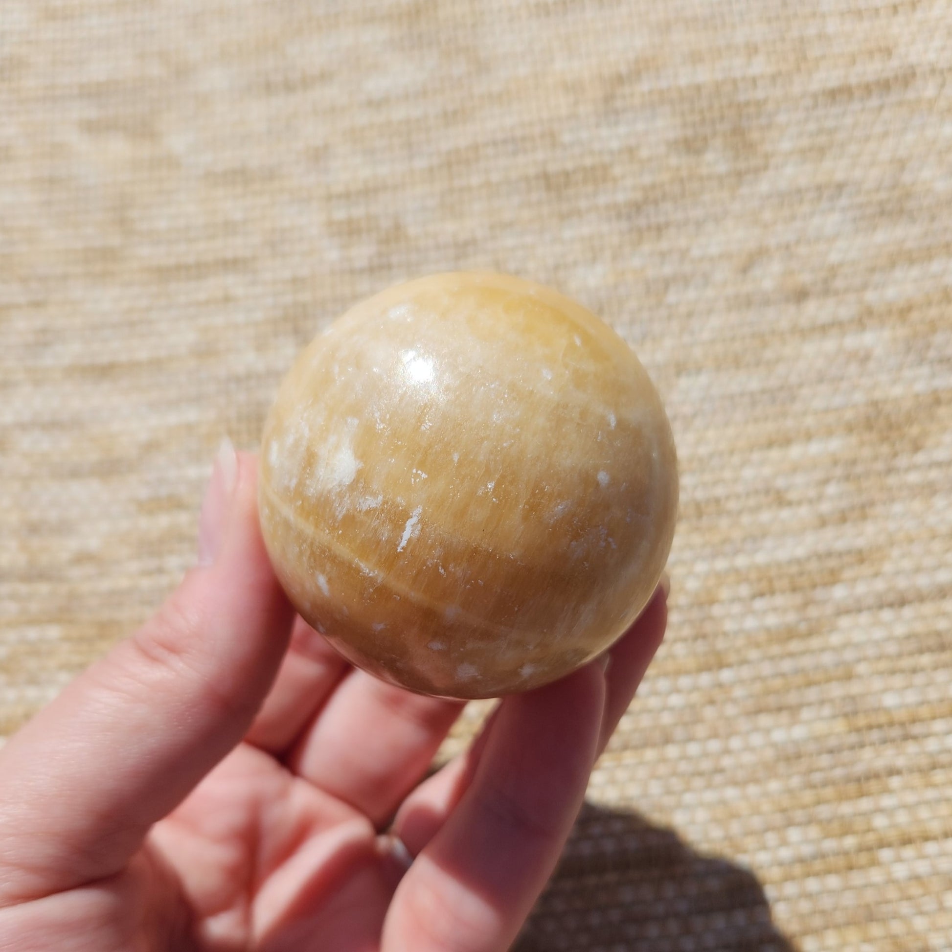 Honey Calcite Sphere 5cm
