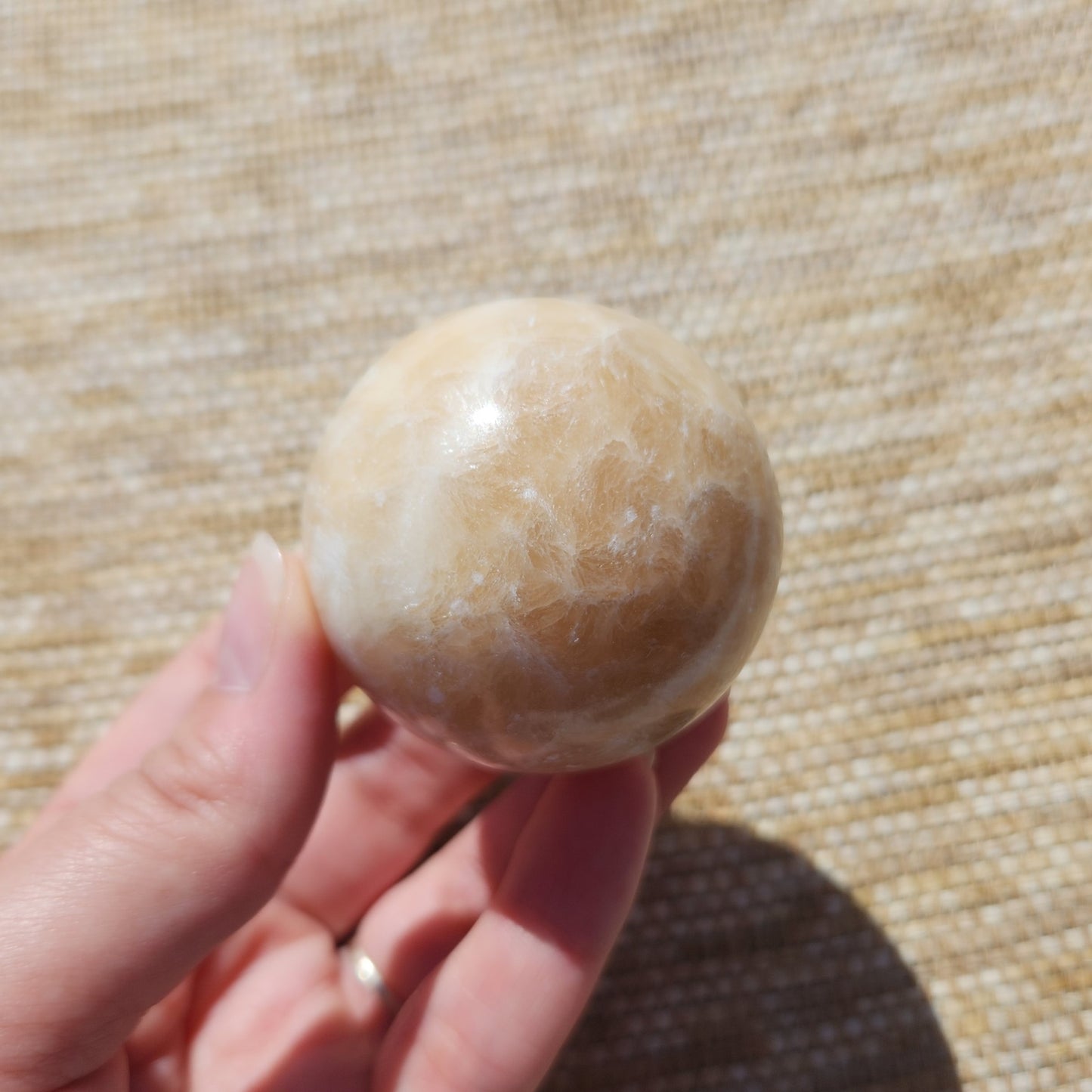 Honey Calcite Sphere 5cm