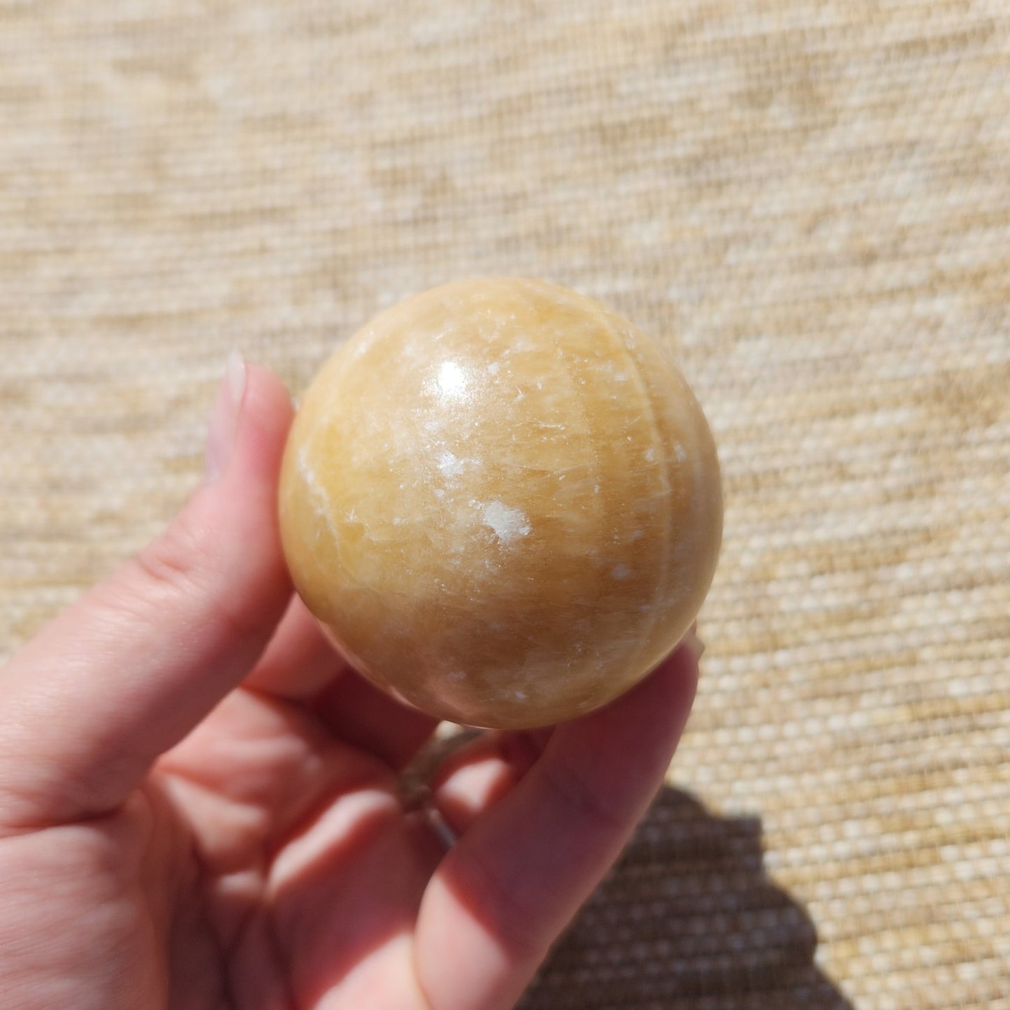 Honey Calcite Sphere 5cm