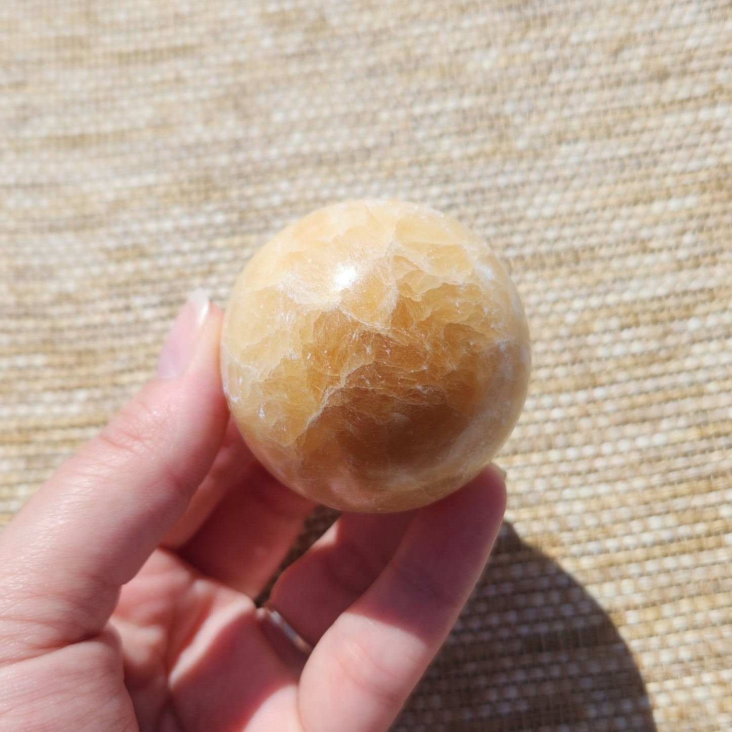 Honey Calcite Sphere 5cm