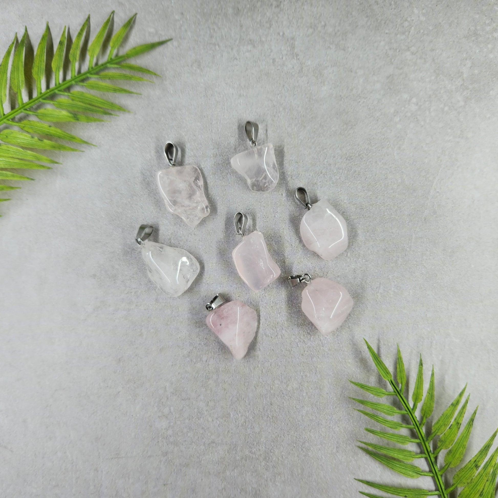 Irregular Rose Quartz Tumble Pendant