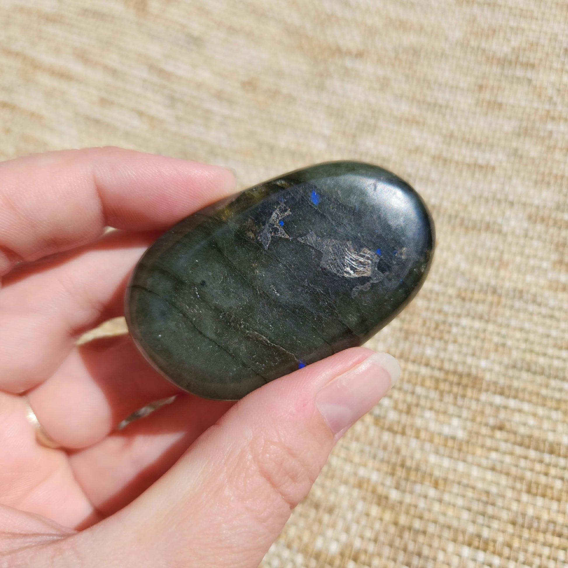 Labradorite Palm Stone