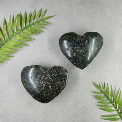 Labradorite Heart Unpolished 6cm