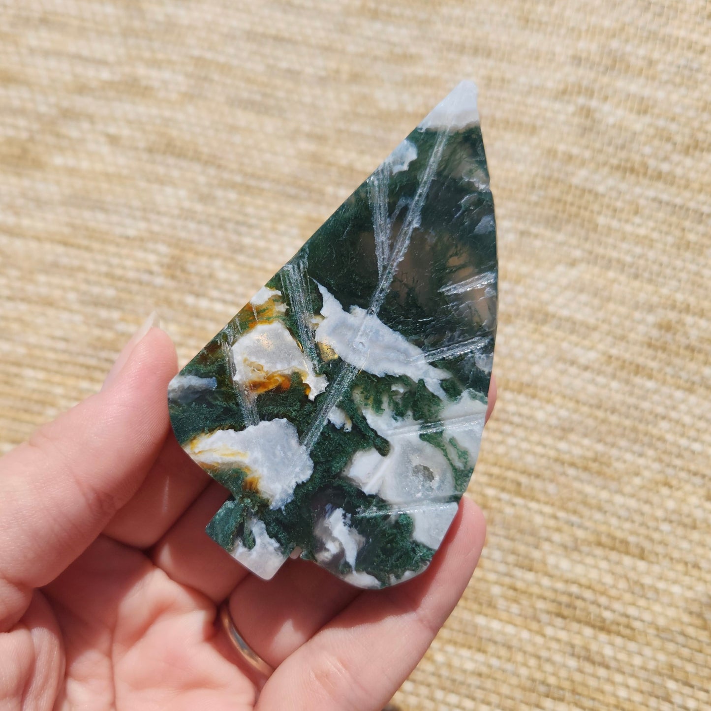 Moss Agate Leaf