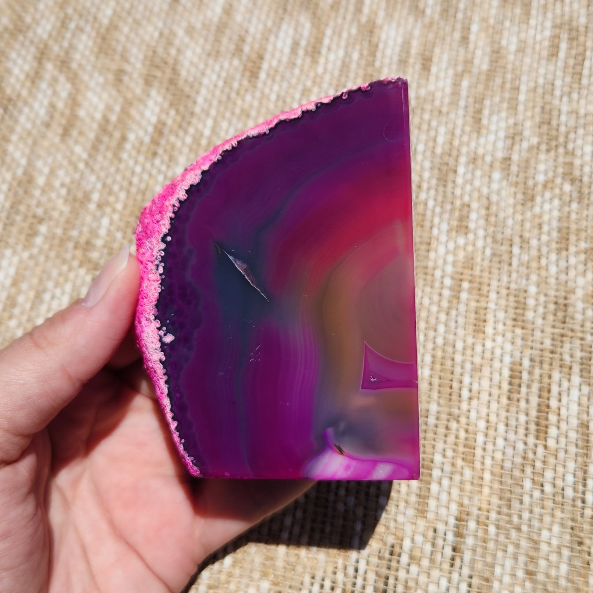 Agate Bookend Pair 1108g