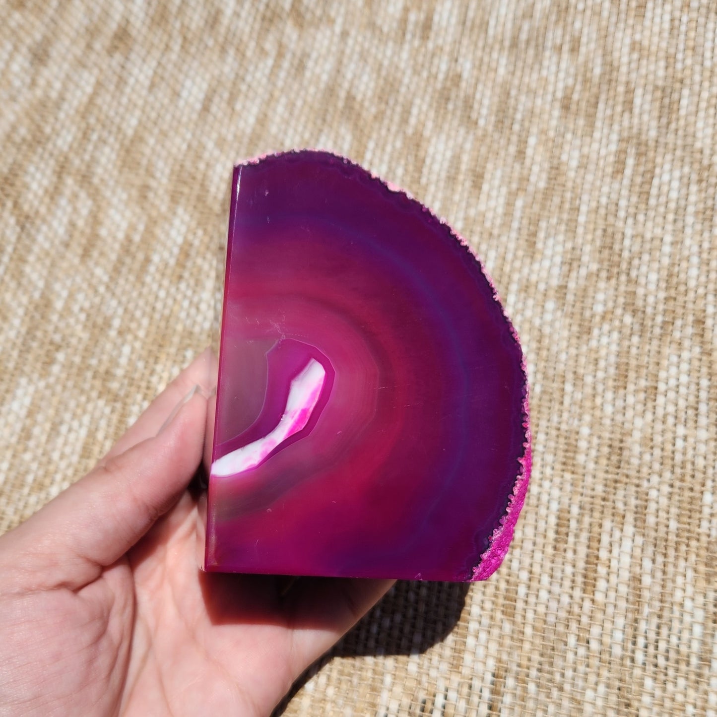 Agate Bookend Pair 1108g