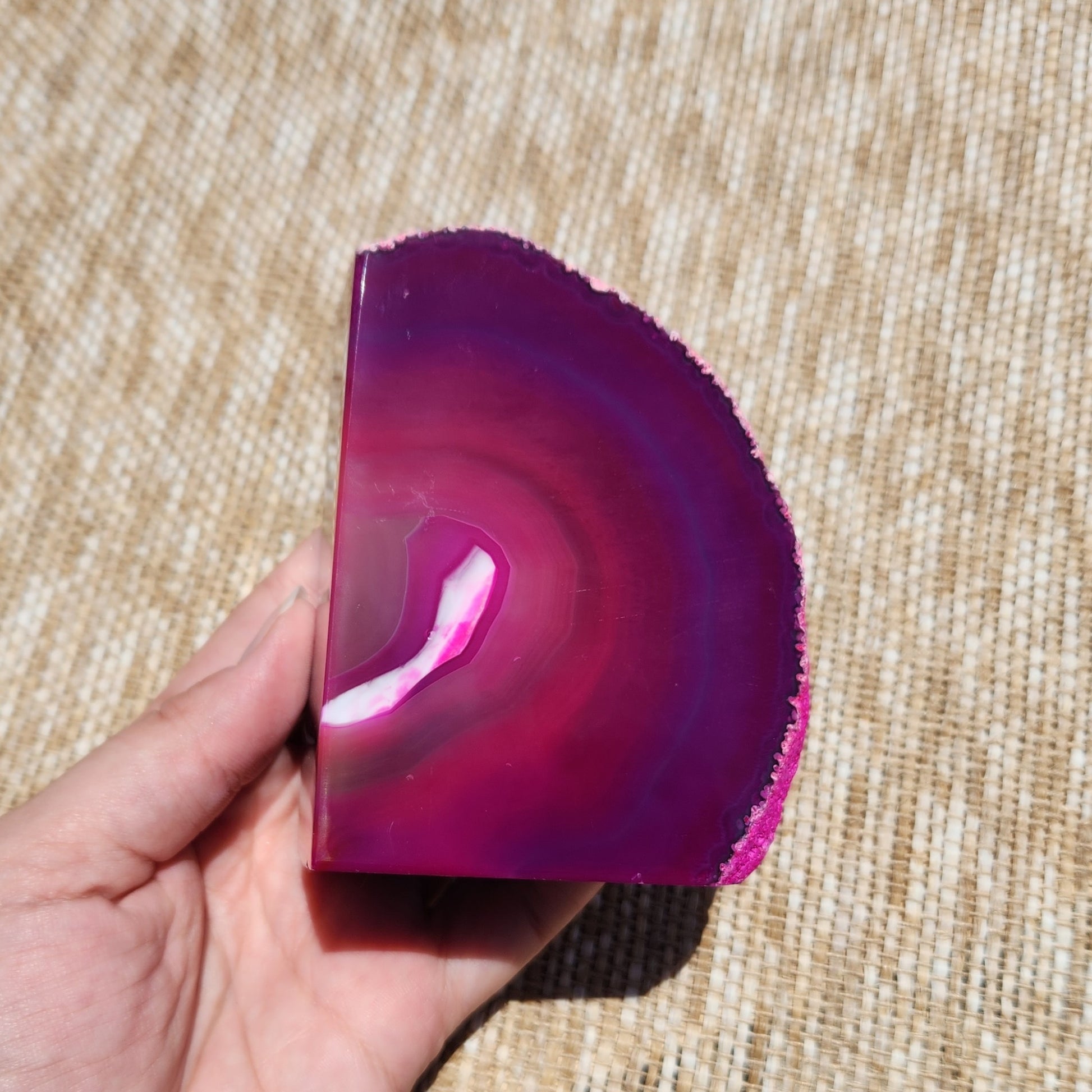 Agate Bookend Pair 1108g