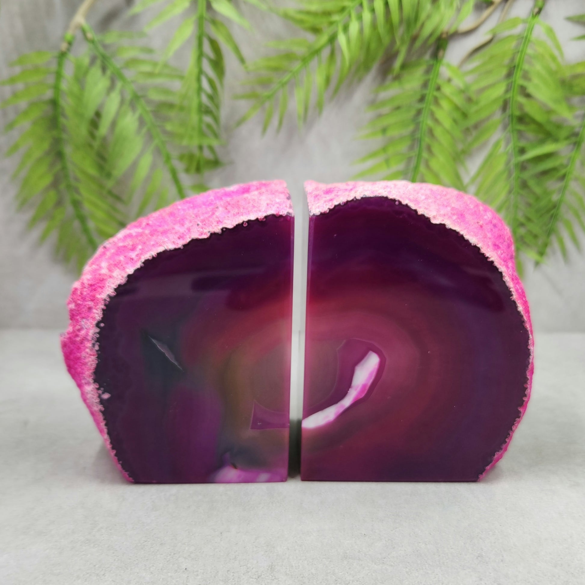 Agate Bookend Pair 1108g