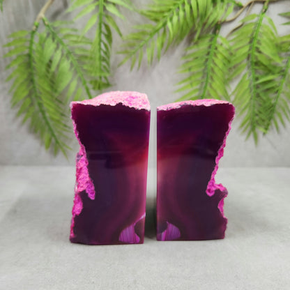 Agate Bookend Pair 1108g
