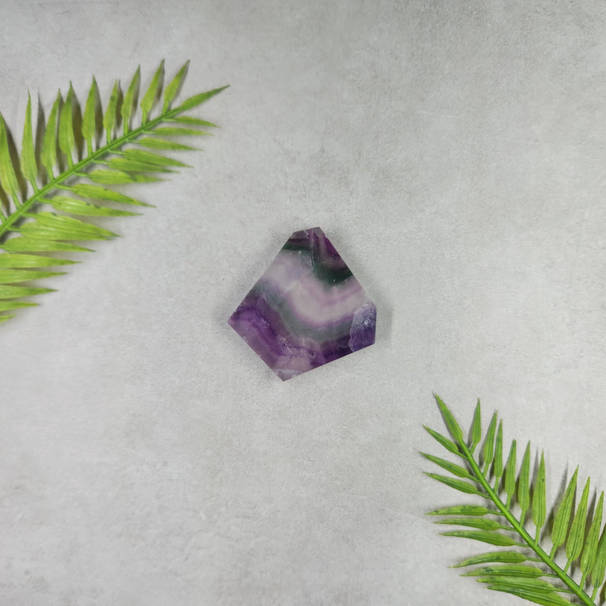 Rainbow Fluorite Slice 34g