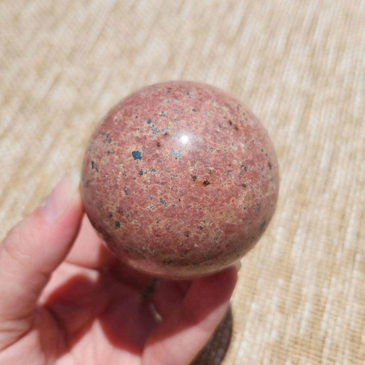 Red Marble Sphere 6cm