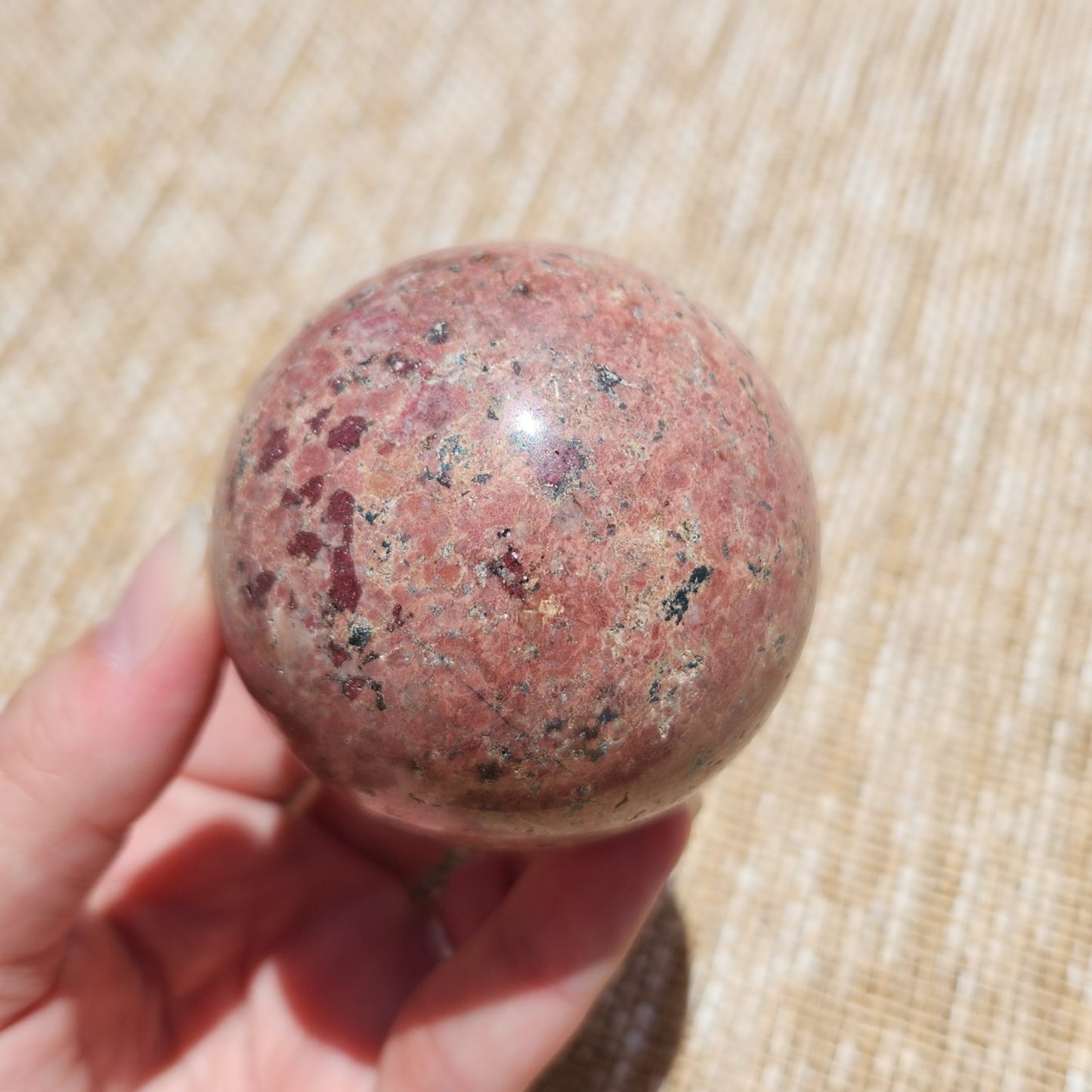 Red Marble Sphere 6cm