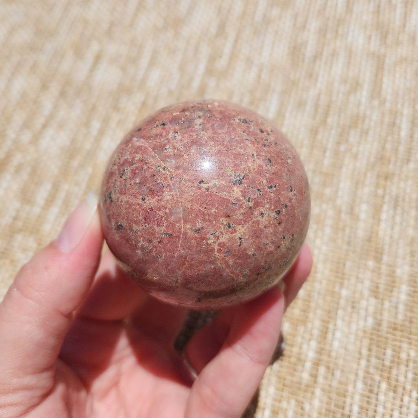 Red Marble Sphere 6cm