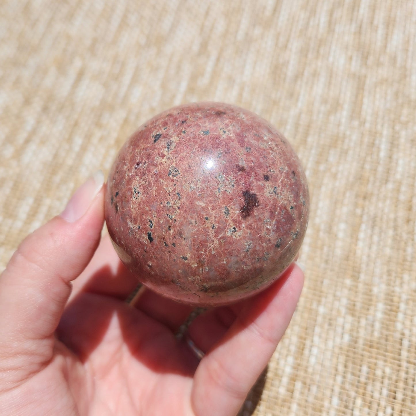 Red Marble Sphere 6cm