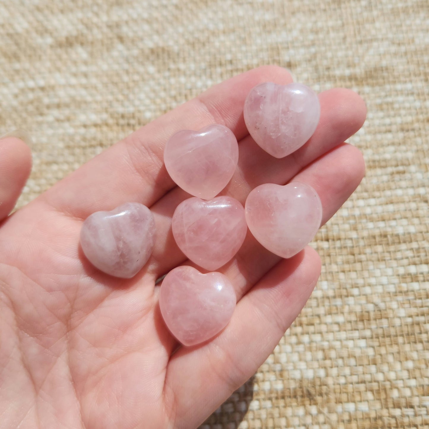 Rose Quartz Heart 2cm