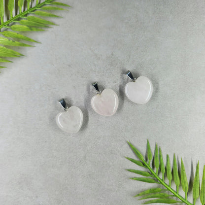 Rose Quartz Heart Pendant