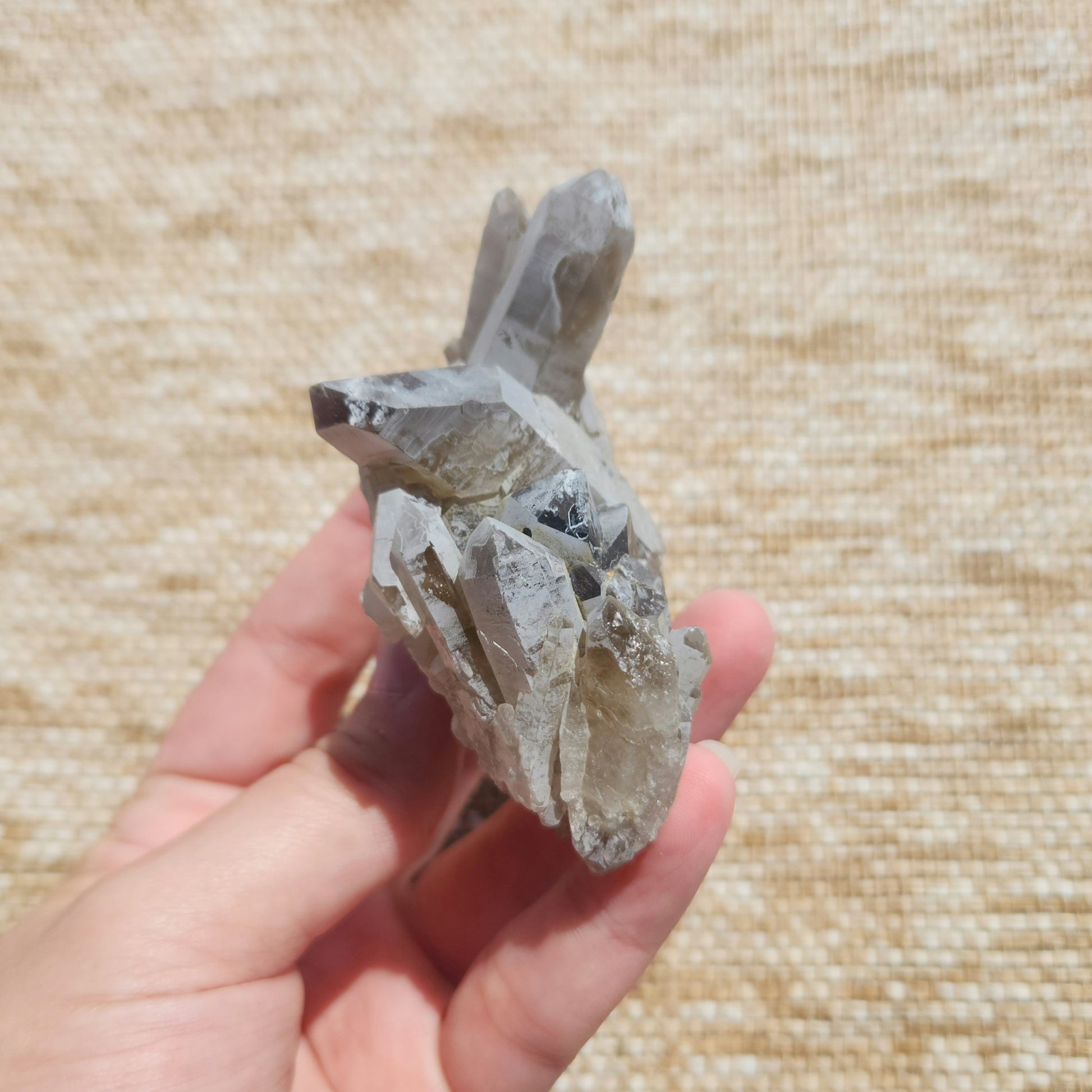 Smoky Quartz Cluster 139g