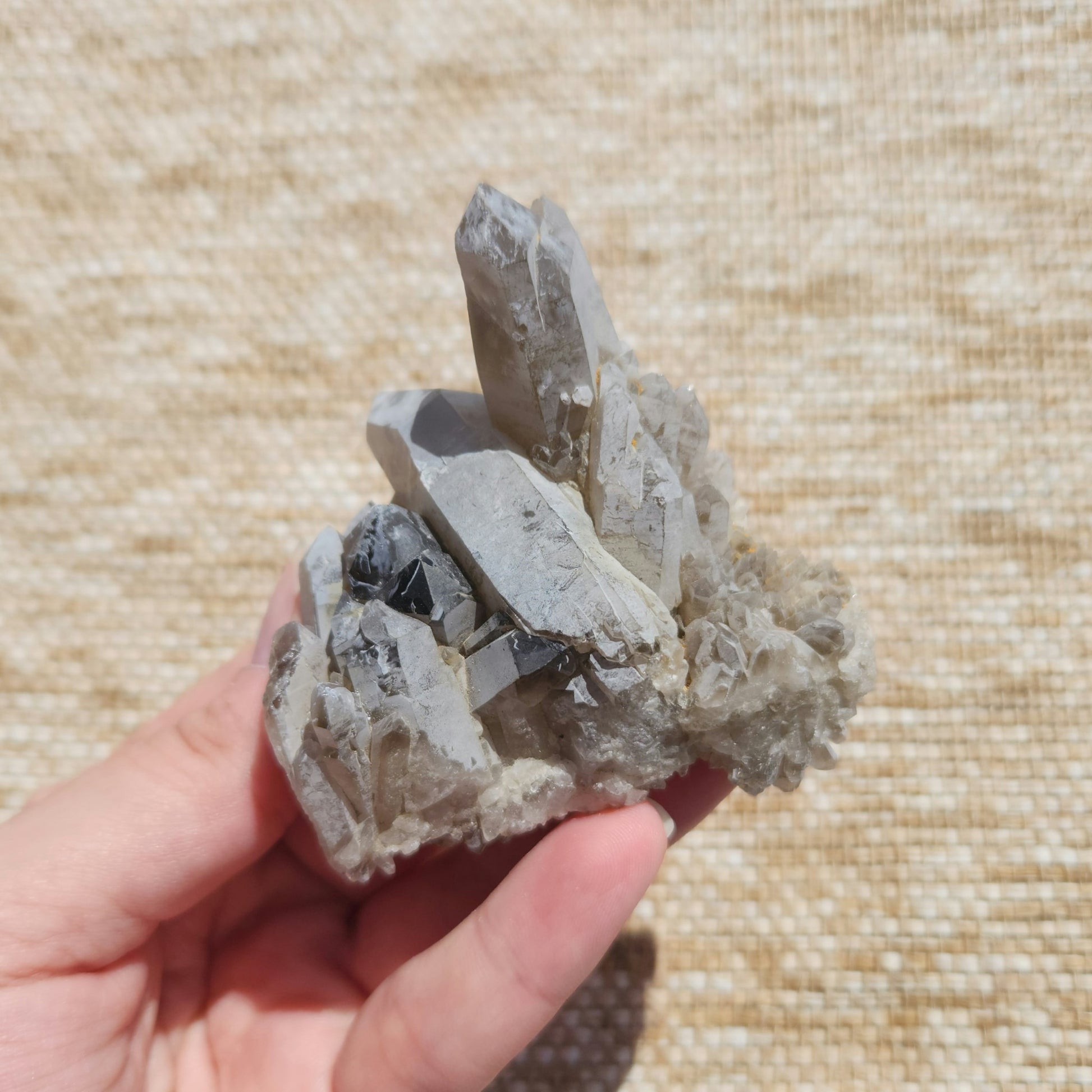 Smoky Quartz Cluster 139g