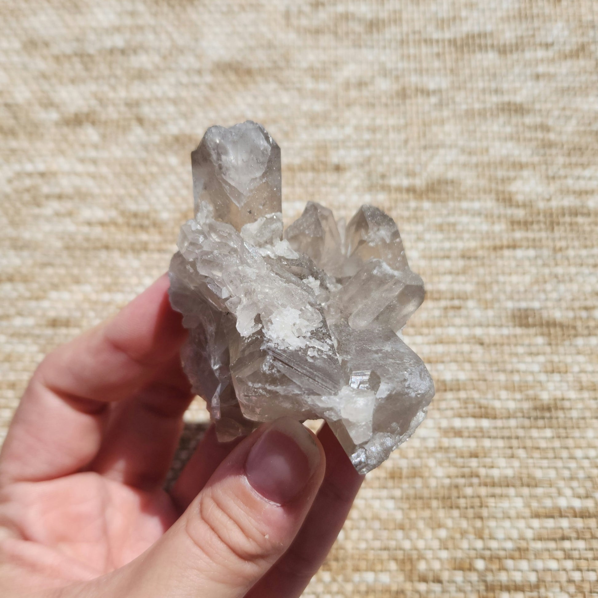 Smoky Quartz Cluster 166g
