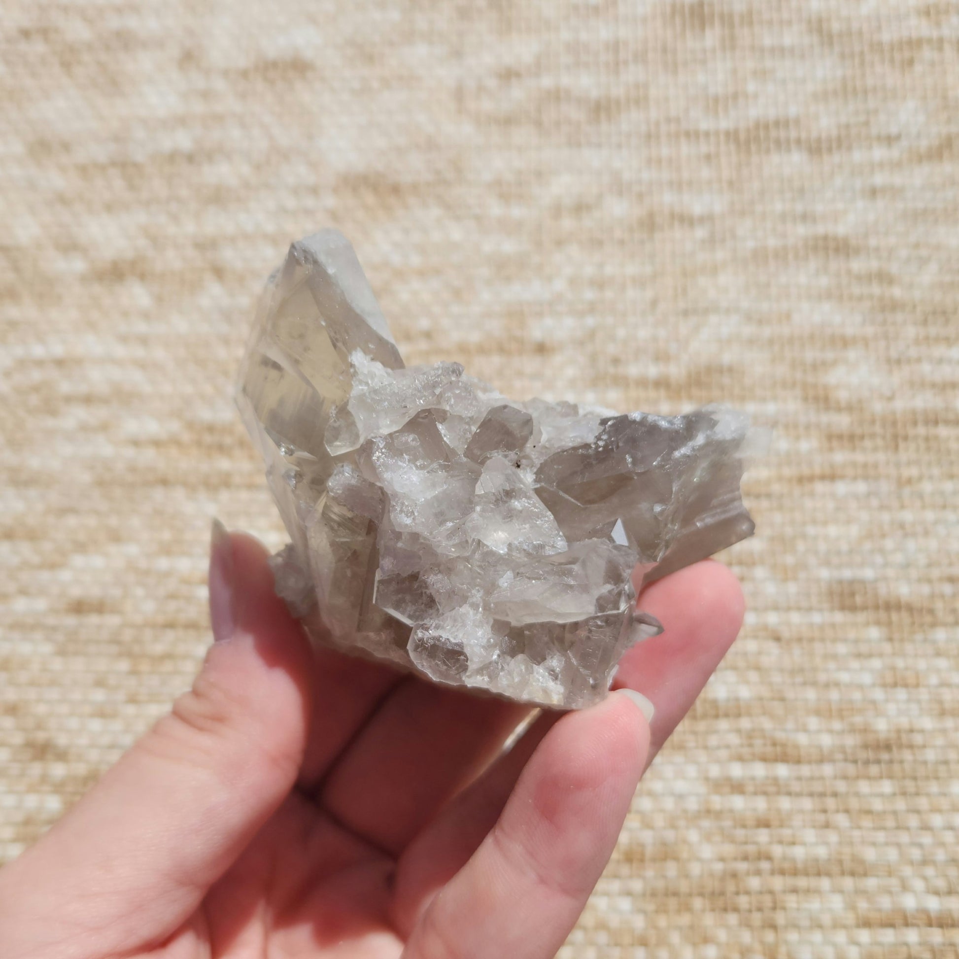 Smoky Quartz Cluster 166g