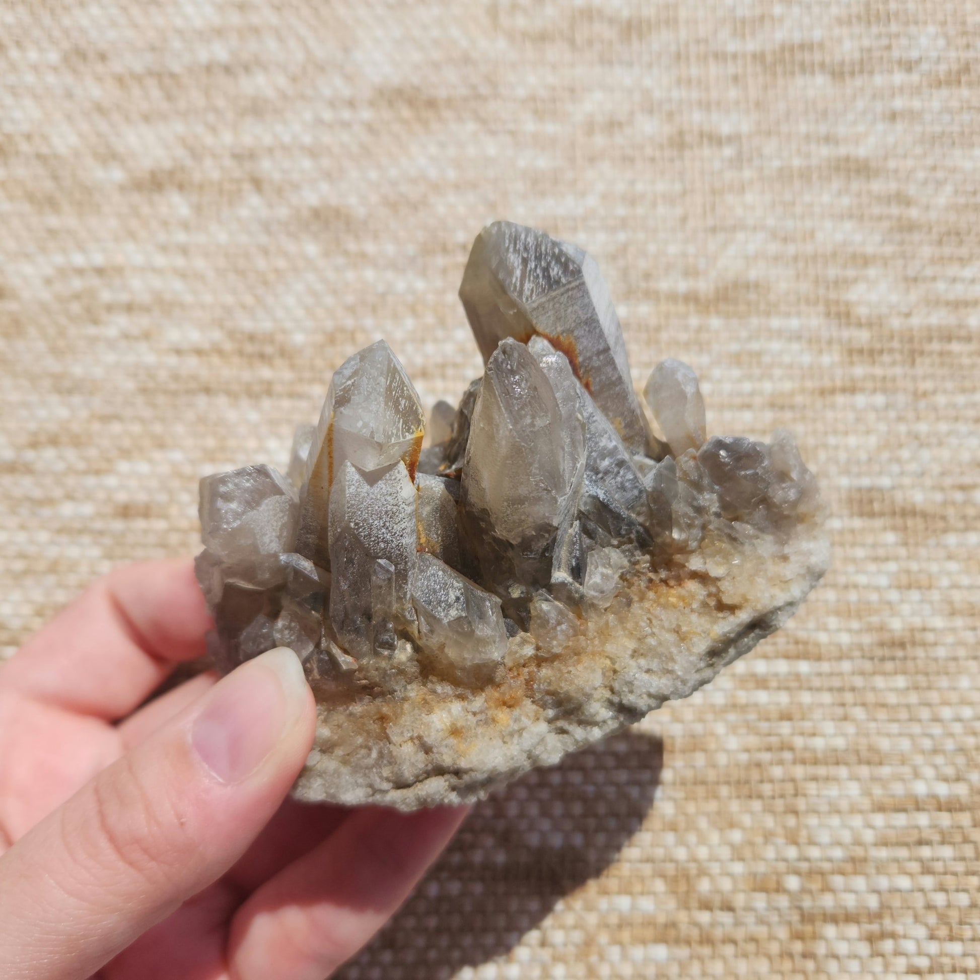 Smoky Quartz Cluster 295g