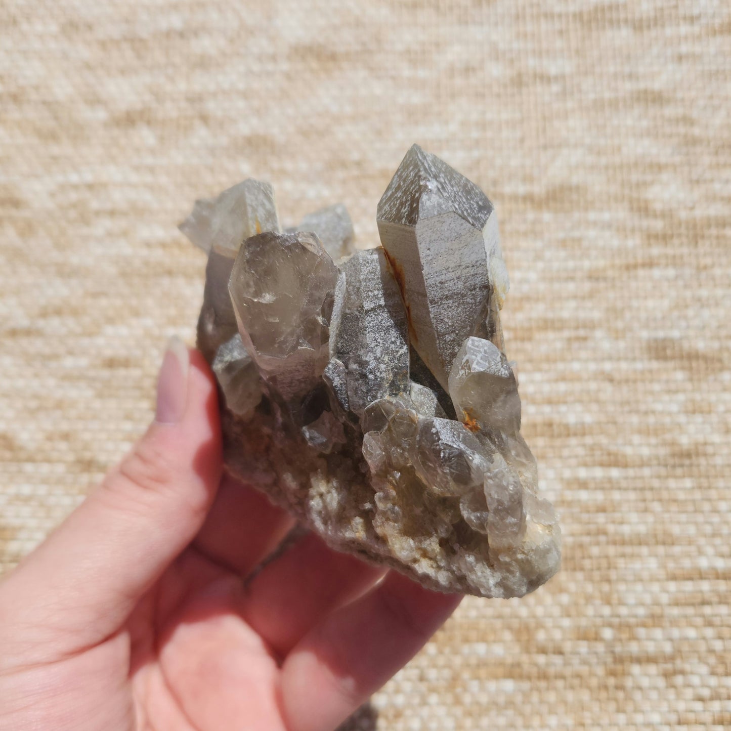 Smoky Quartz Cluster 295g