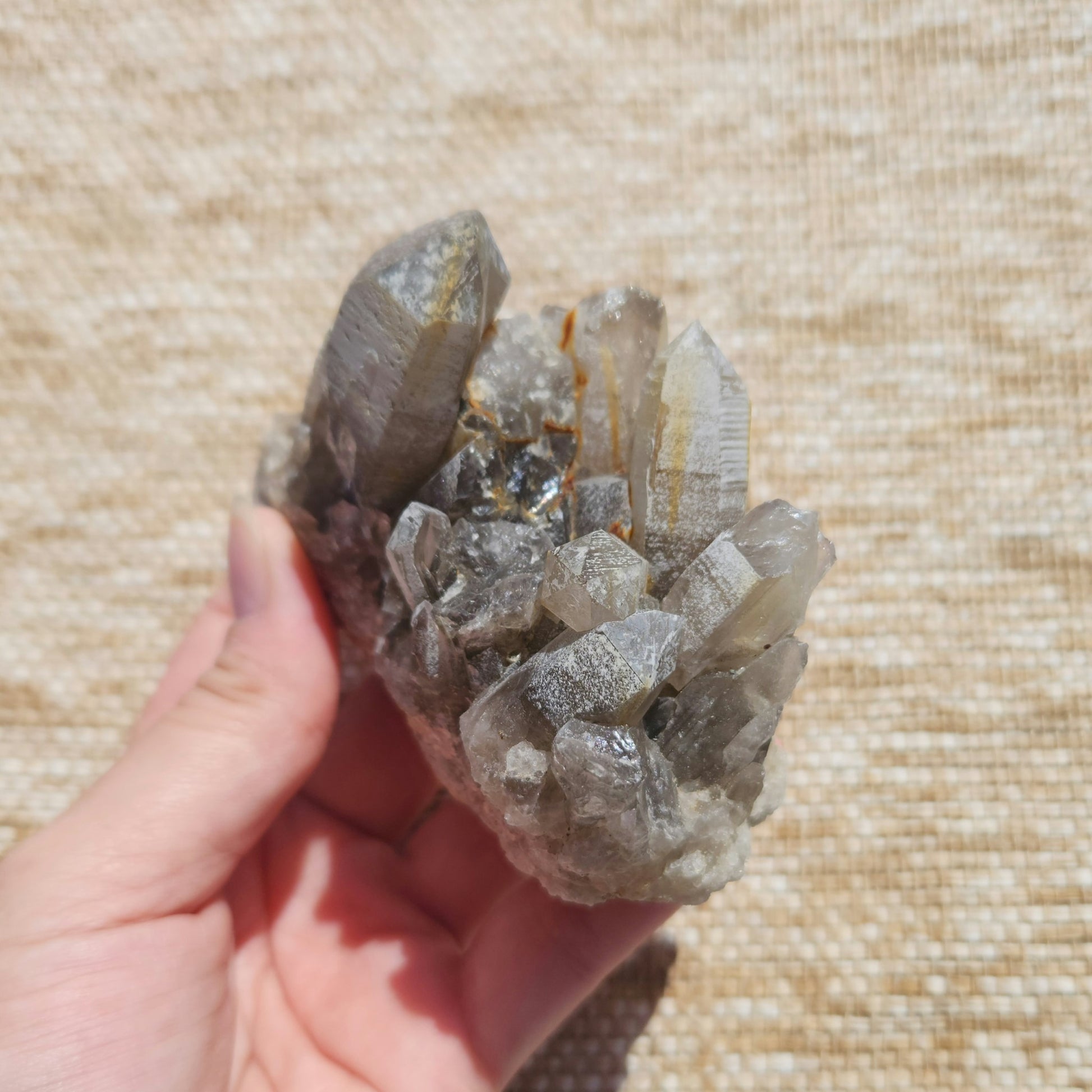 Smoky Quartz Cluster 295g