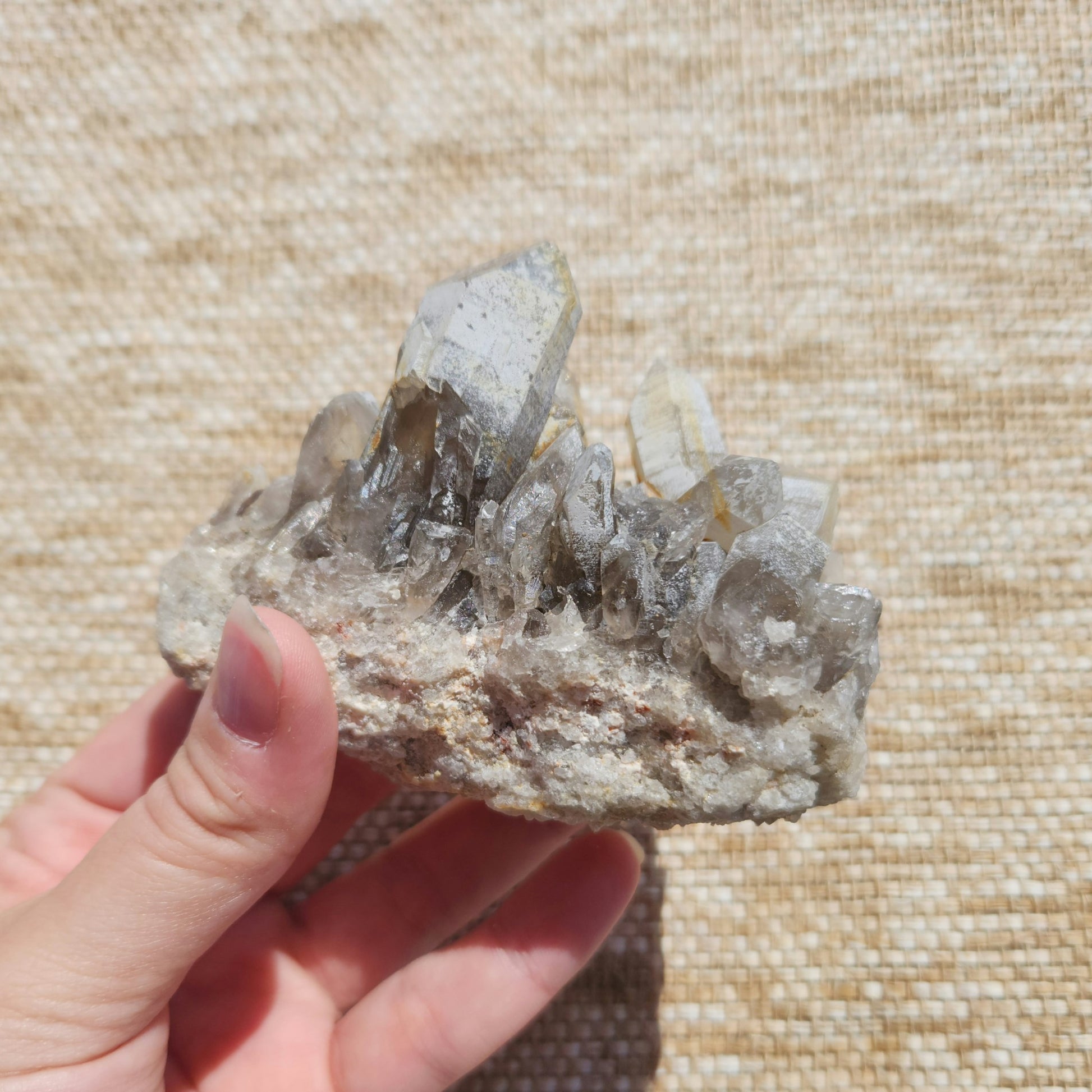 Smoky Quartz Cluster 295g