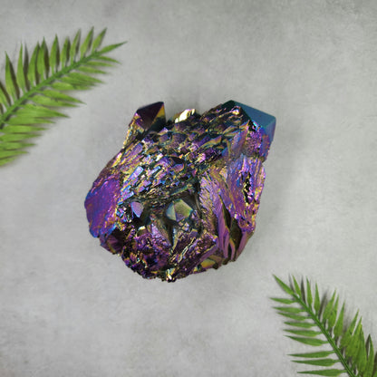 Titanium Aura Quartz Cluster 778g