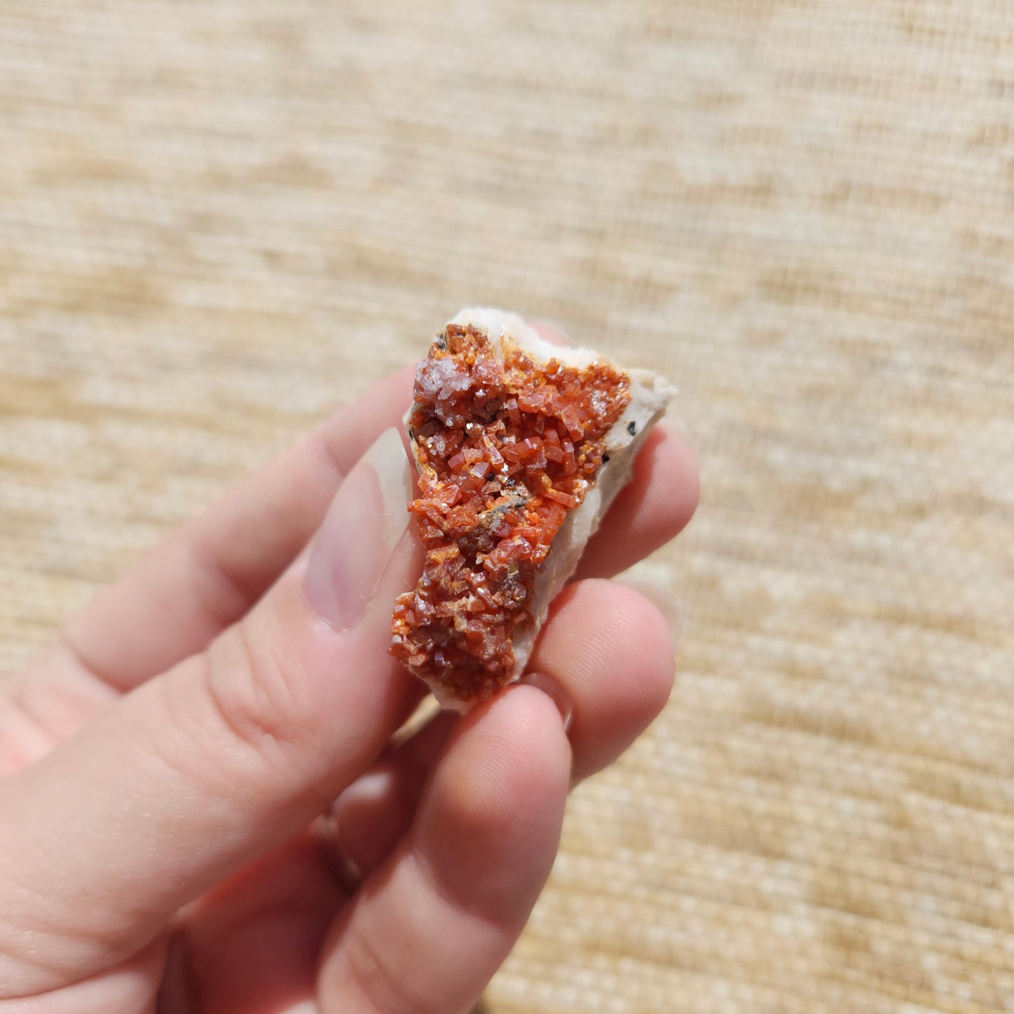 Vanadinite Cluster 24g