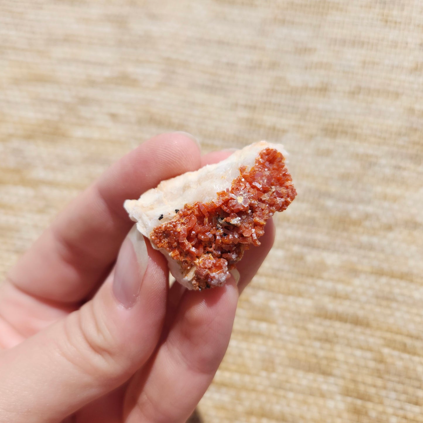 Vanadinite Cluster 24g