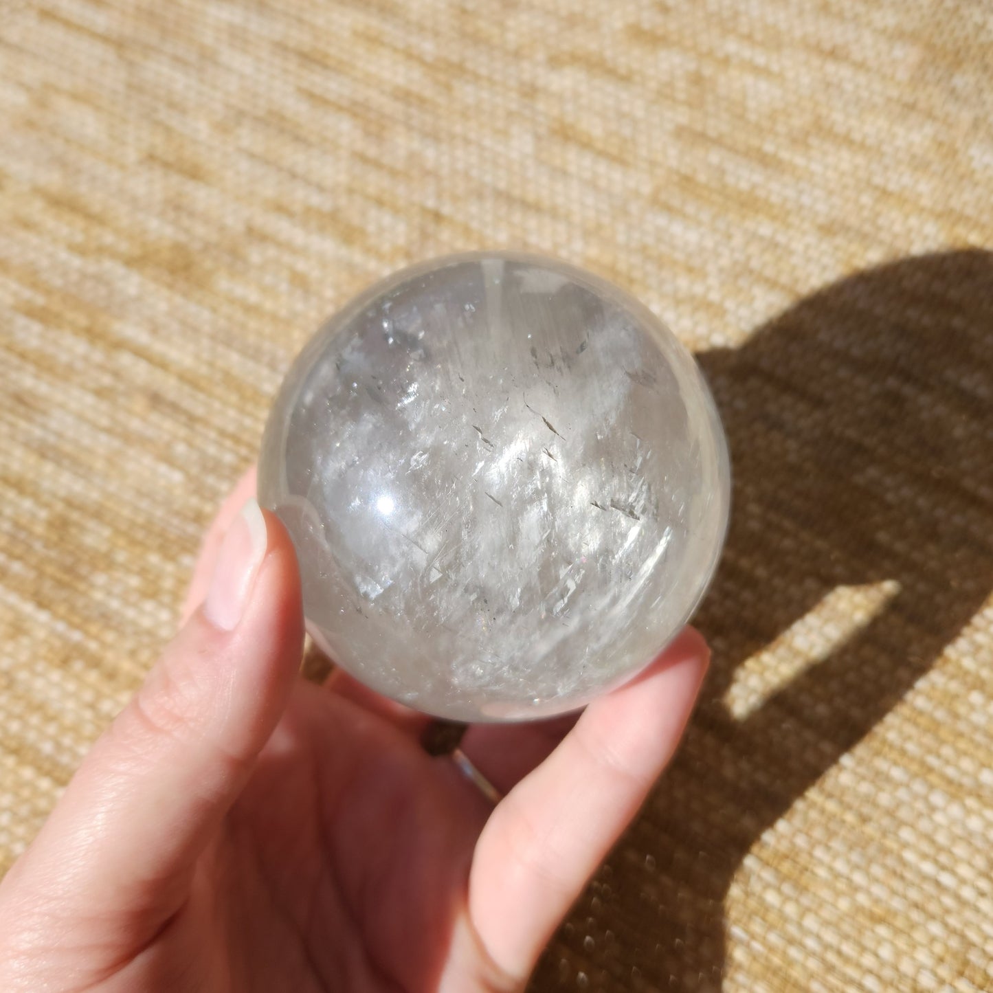 White Calcite Sphere 453g