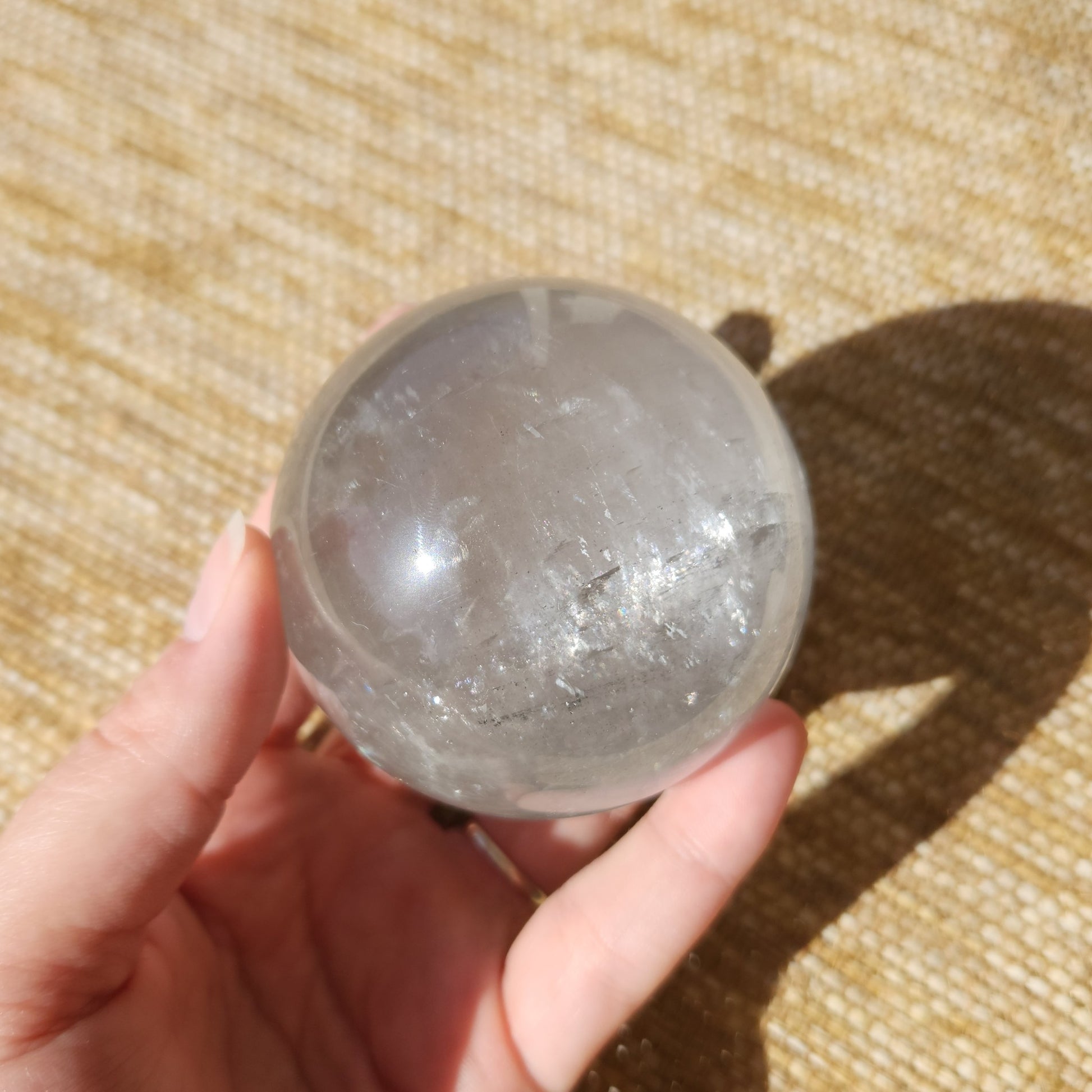 White Calcite Sphere 453g